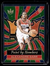 2024-25 Panini Court Kings Paint by Number Alexandre Sarr #14 card