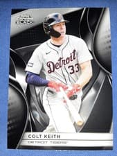 2025 Topps Chrome Black Base Set Colt Keith #75 card
