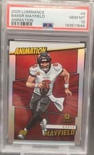 2025 Panini Luminance Animation Baker Mayfield #9 card