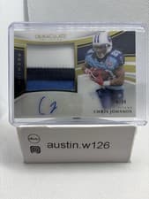 2025 Panini Immaculate Premium Patch Autographs Chris Johnson #34 card