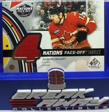 2025-26 SP Game Used 2025 4 Nations Face-Off Fabrics Sam Reinhart #4N-SR card