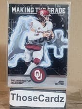 John Mateer 2025 Bowman University Best Making the Grade card