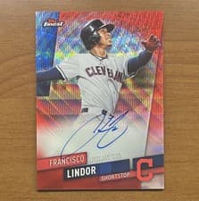 Francisco Lindor 2019 Topps Finest Autographs card