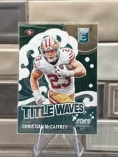 Christian McCaffrey 2024 Donruss Elite Title Waves card