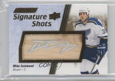 2024-25 Upper Deck Engrained Icons Signature Shots Manufactured Stick Relics Mike Eastwood #SS-ME card