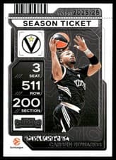2025-26 Panini Contenders EuroLeague Base Season Ticket Carsen Edwards #36 card