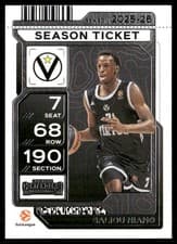 2025-26 Panini Contenders EuroLeague Base Season Ticket Saliou Niang #33 card