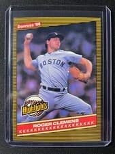Roger Clemens 1986 Donruss Highlights card
