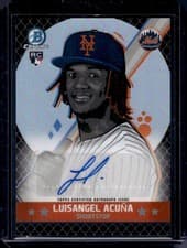 2025 Bowman Chrome Ascensions Autographs Luisangel Acuña #BAA-LA card