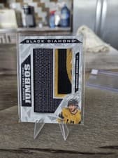 Brendan Brisson 2024-25 Upper Deck Black Diamond Rookie Team Logo Jumbo Puzzle Patch card