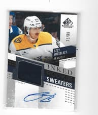 2025-26 SP Game Used Inked Rookie Sweaters Ozzy Wiesblatt #IRS-OW card