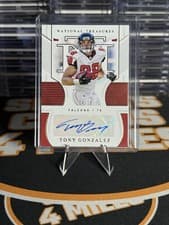 Tony Gonzalez 2020 Panini National Treasures Signatures card