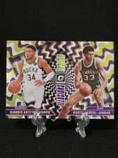 Giannis Antetokounmpo / Kareem Abdul-Jabbar 2024 Panini Donruss Optic Optical Illusions card
