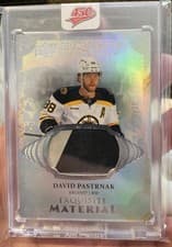 2025-26 Upper Deck Black Diamond Exquisite Materials David Pastrnak #EM-DP card