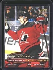 2025-26 Upper Deck UD Canvas Program of Excellence Matthew Wood #C-263 card