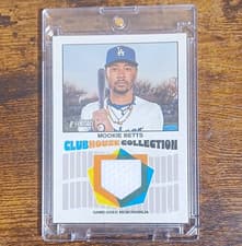 2026 Topps Heritage Clubhouse Collection Relics Mookie Betts #CCR-MB card