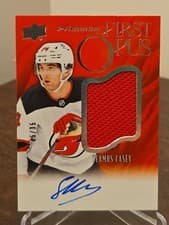 2024-25 Upper Deck Premier First Opus Rookie Auto Jersey Seamus Casey #FO-CA card