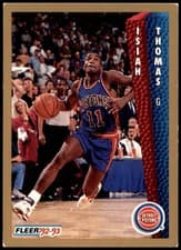 Isiah Thomas 1992-93 Fleer Base Set card