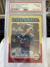 2024 Topps Heritage Real One Autograph Andy Pages #ROAAP card