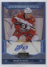 2024-25 O-Pee-Chee Platinum Blue Rainbow Autographs Mason McTavish #BA-MT card