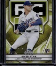2025 Topps Chrome Black Rookie Design Variations River Ryan #112 card