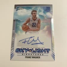 2024-25 Topps Chrome Sky-Light Signatures Franz Wagner #SLS-FW card