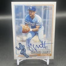 2025 Topps Heritage Real One Autographs George Brett #76RO-GB card