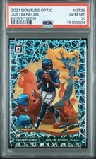 Justin Fields 2021 Panini Donruss Optic Downtown card