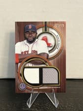 2025 Topps Tribute Single-Player Dual Relics David Ortiz #DR-DO card