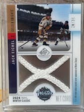 2024-25 SP Game Used 2024 Winter Classic Net Cord Relics Jack Eichel #WCN-EI card