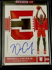 Wendell Carter Jr. 2018 Panini National Treasures card