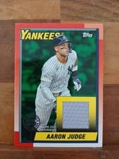 2025 Topps Update 1990 Topps Baseball Relics Aaron Judge #90RU-AJ
