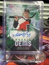 Matvei Michkov 2024-25 Upper Deck Black Diamond Rookie Gems Signatures card