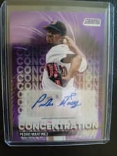 2025 Stadium Club Concentration Autographs Pedro Martinez #TVA-PM card