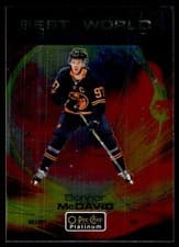 Connor McDavid 2021 O-Pee-Chee Platinum 2020 Update Best In The World Rainbow Autograph card