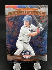Kevin McGonigle 2026 Panini Stars & Stripes Prizm Fireworks card