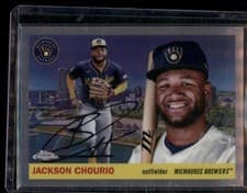 2025 Topps Chrome Platinum 1955 Topps City Variations Jackson Chourio #55CV-45 card