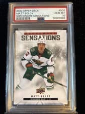 Matt Boldy 2022 Upper Deck Sophomore Sensations card