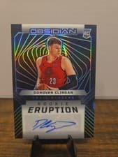 2024-25 Panini Obsidian Rookie Eruption Autographs Donovan Clingan #REA-CLG card