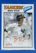 2026 Topps Heritage Real One Autographs Ben Rice #ROA-BR card