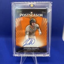 2025 Topps Postseason Performance Autograph Jackson Merrill #PPA-JM card
