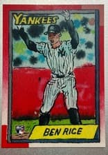 2025 Topps Shoebox Treasures First Light Rookies - 1990 Redux Ben Rice #FL-1 card