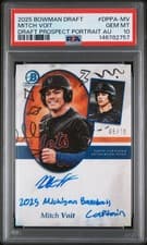 Mitch Voit 2025 Bowman Draft Draft Prospect Portrait Autographs card