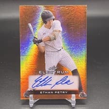 Ethan Petry 2024 Leaf Electrum Baseball Base Autograph card