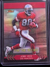 2024 Finest For the Record Jerry Rice #FTR-3 card