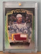 2024-25 Upper Deck Stature Base Memorabilia Alexis Lafreniere #24 card