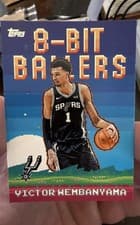 Victor Wembanyama 2025 Topps 8-Bit Ballers card