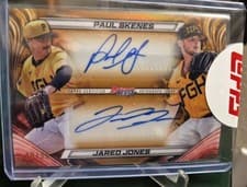 Jared Jones / Paul Skenes 2024 Bowman's Best Dual Autographs card