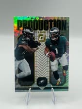Saquon Barkley / Jalen Hurts 2025 Panini Donruss Production Line card