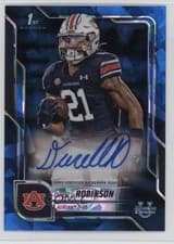 Durell Robinson 2025 Bowman University Chrome Sapphire Chrome Prospect Autographs card